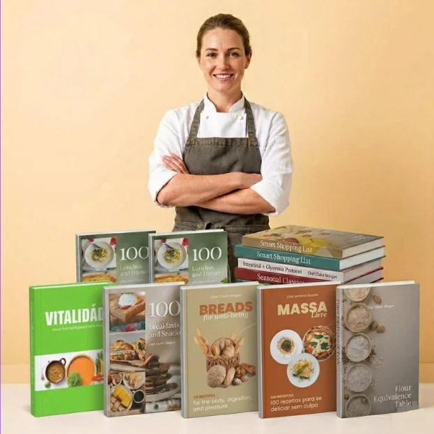 Chef Claire Morgan com a sua coleção